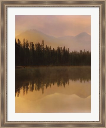 Framed Twilight Reflection I Print