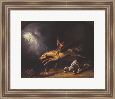 Framed Fox Hunter&#39;s Dream Print