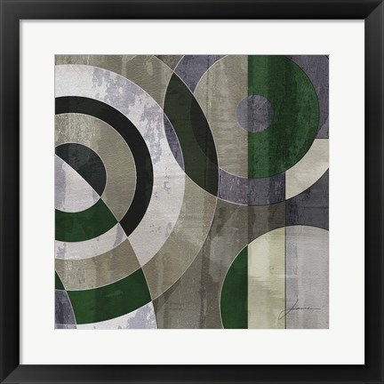 Framed Concentric Squares IV Print