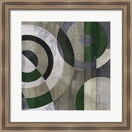 Framed Concentric Squares IV Print