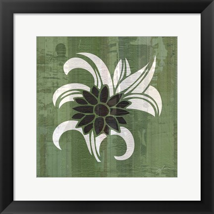 Framed Glyphic Tiles III Print