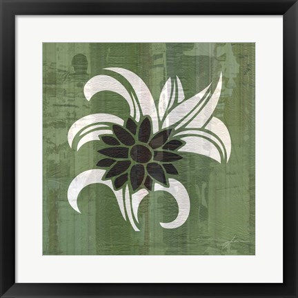 Framed Glyphic Tiles III Print