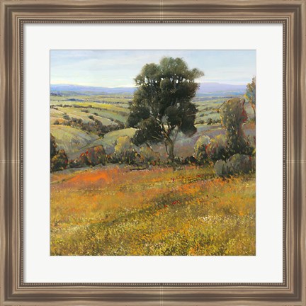 Framed Field In Summer Print