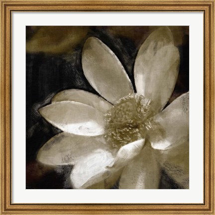 Framed Bronze Lily I Print