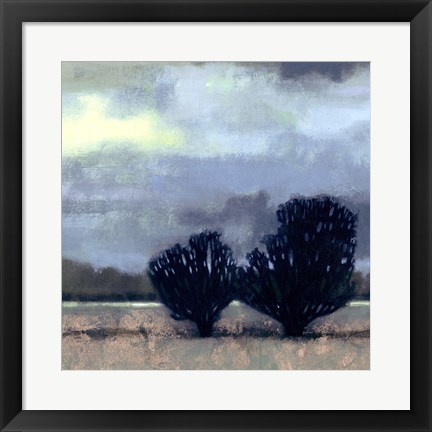 Framed Moonlit Field I Print