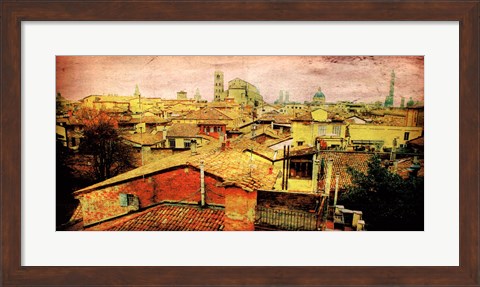 Framed Italy Panorama I Print