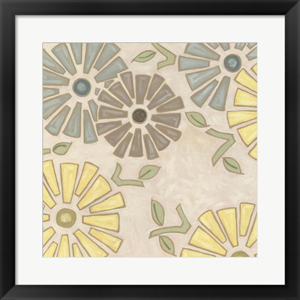 Framed Pastel Pinwheels II Print