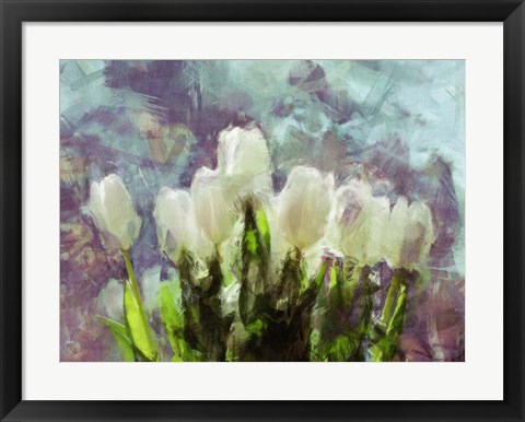 Framed Sunlit Tulips II Print