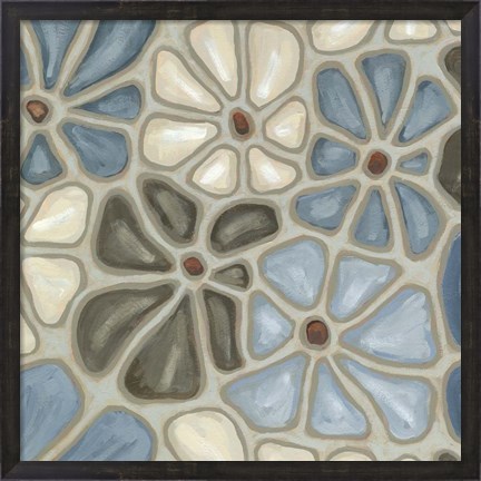 Framed Tiled Petals II Print