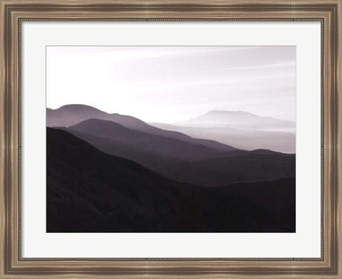 Framed Mountains &amp; Haze I Print