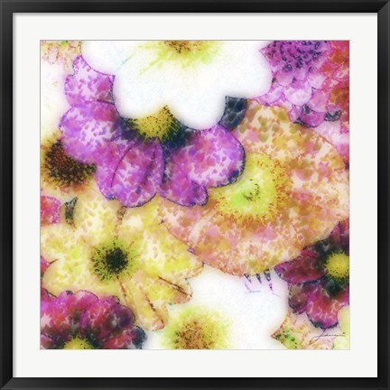 Framed Floral Reef II Print