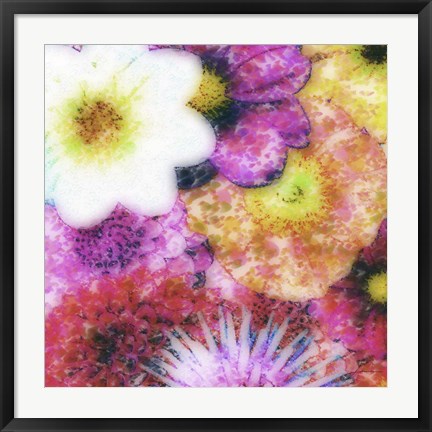 Framed Floral Reef IV Print