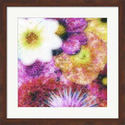 Framed Floral Reef IV Print