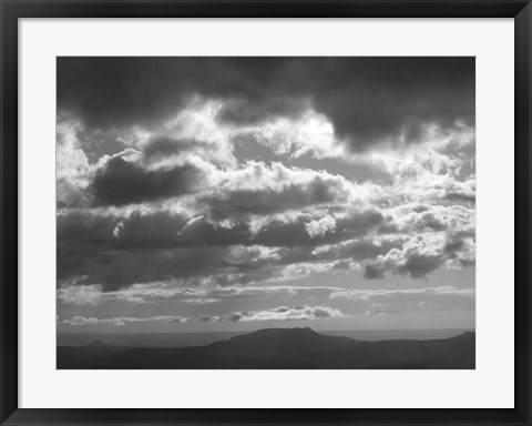 Framed Mountains &amp; Clouds I Print