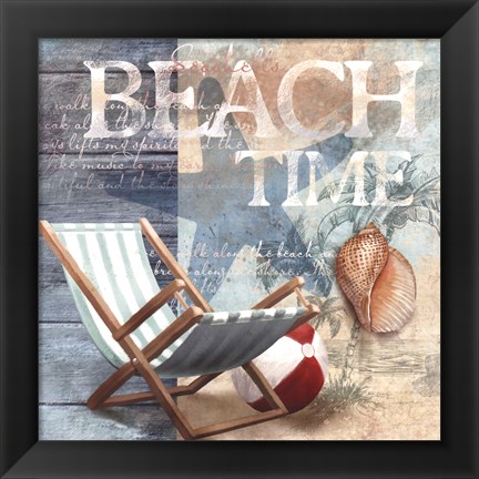 Framed Beach Time Print