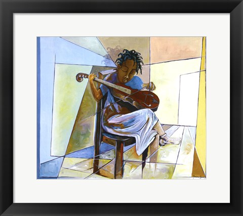 Framed Little Musician II Print