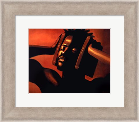 Framed Hear No Evil (male) Print