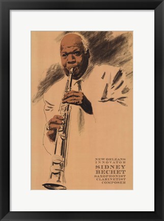 Framed Sidney Bechet Print