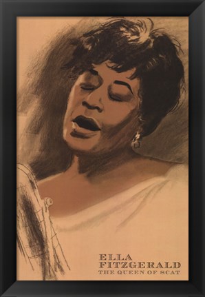 Framed Ella Fitzgerald Print