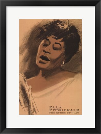 Framed Ella Fitzgerald Print