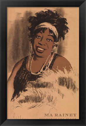 Framed Ma Rainey Print