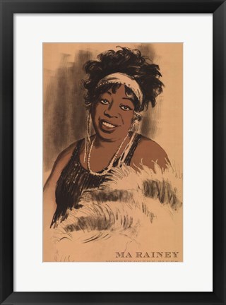 Framed Ma Rainey Print