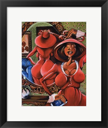 Framed Red Dress Print