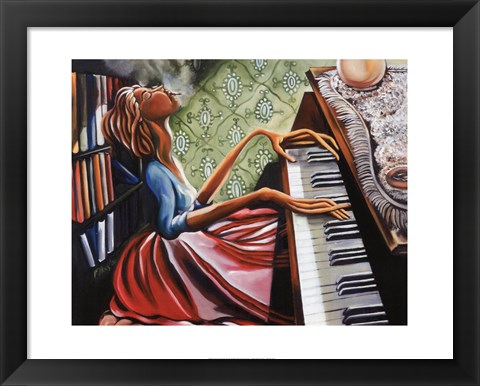 Framed Piano Print