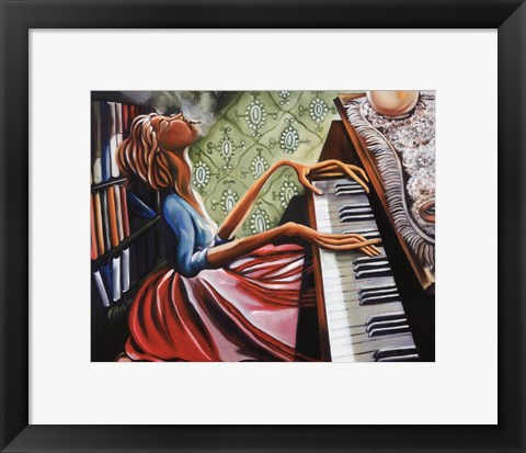 Framed Piano Print