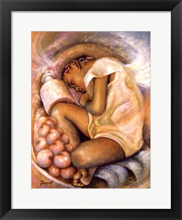 Framed Sleeping Angel Print