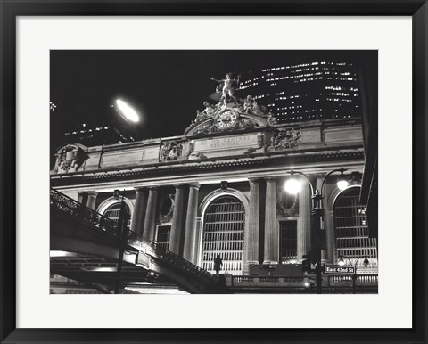 Framed Grand Central Station at Night Print