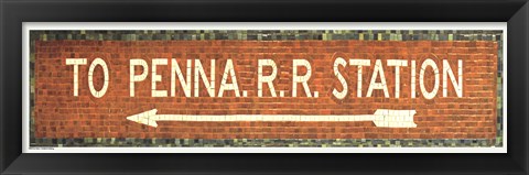 Framed Penn Station Subway Sign Print