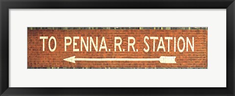 Framed Penn Station Subway Sign Print