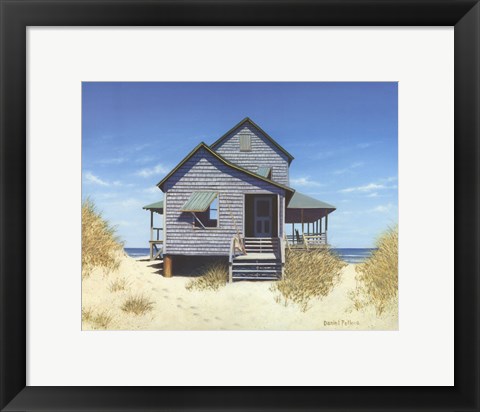 Framed Oceanfront Bungalow Print