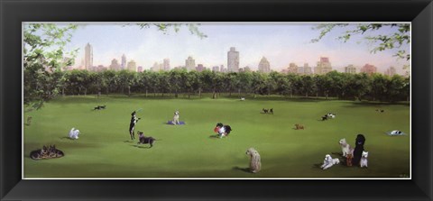 Framed Sunday in the Park Print