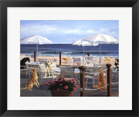 Framed Beach Club Tails Print