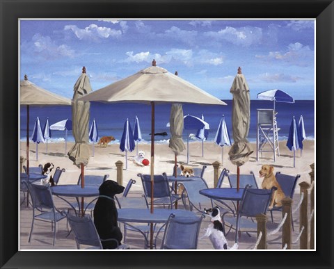 Framed Beach Club Tails II Print