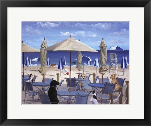 Framed Beach Club Tails II Print