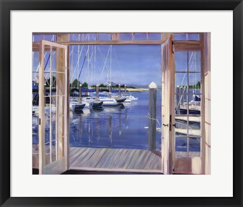 Framed Reflections, Marina Mill Creek Print