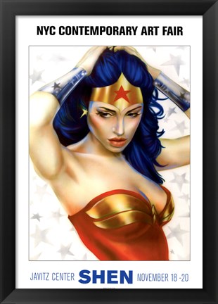 Framed Wonder Woman Print