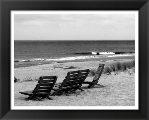 Framed Seaside Seating Print