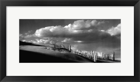 Framed Sand Fences Print