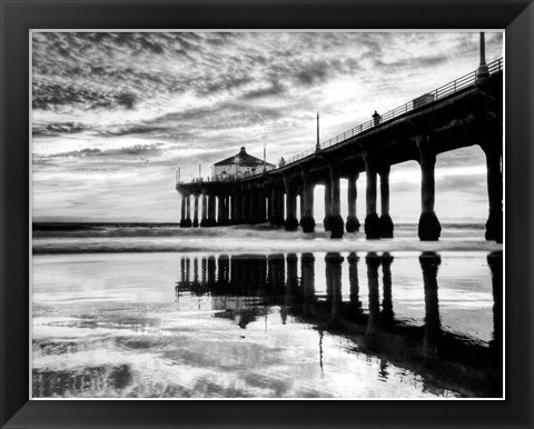 Framed Manhattan Beach Pier Print