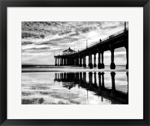 Framed Manhattan Beach Pier Print