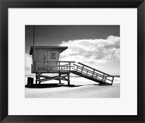 Framed Santa Monica Beach Print