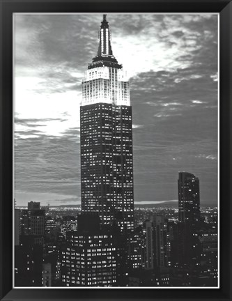 Framed Empire State Evening Print