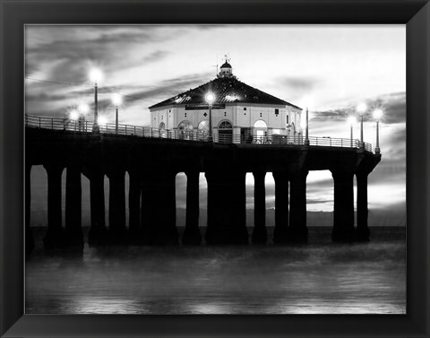 Framed Manhattan Beach Pier II Print