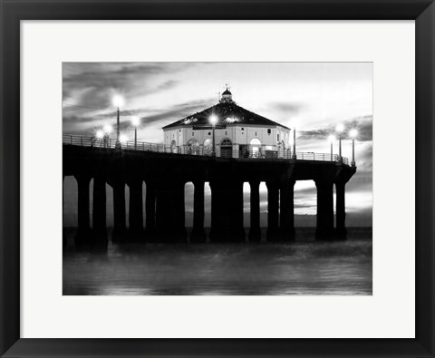 Framed Manhattan Beach Pier II Print