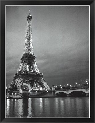 Framed Paris Night Print