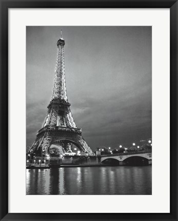 Framed Paris Night Print